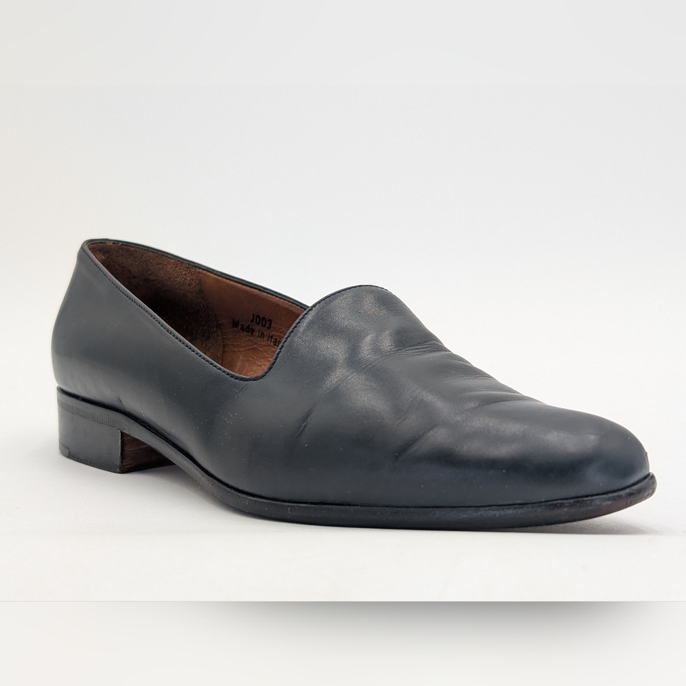 COACH Made In Italy Women's Size 6M Classic Navy Genuine Smooth Leather Loafers - Picture 5 of 17